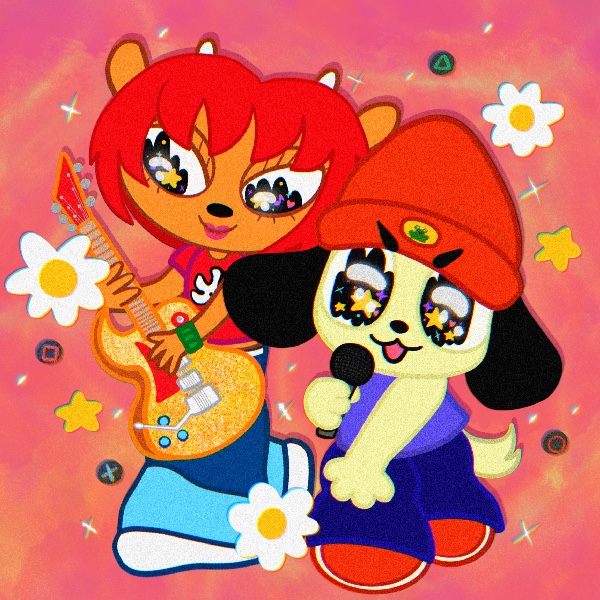 um jammer lammy and parappa the rapper fanart