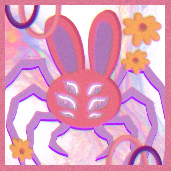 a pastel spiderbunny