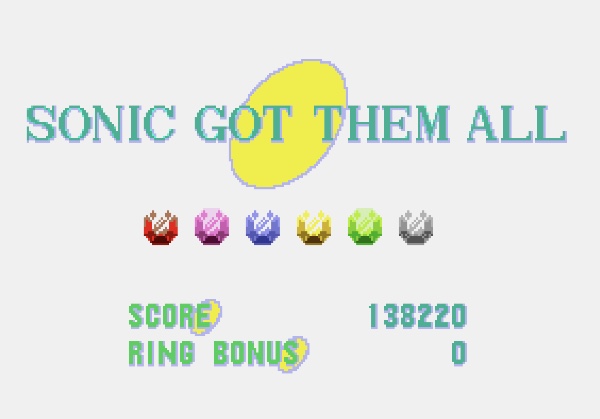 Sonic 1 - I got all the chaos emeralds!